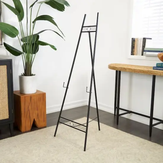 56" Black Metal Adjustable Display Stand Easel {7}