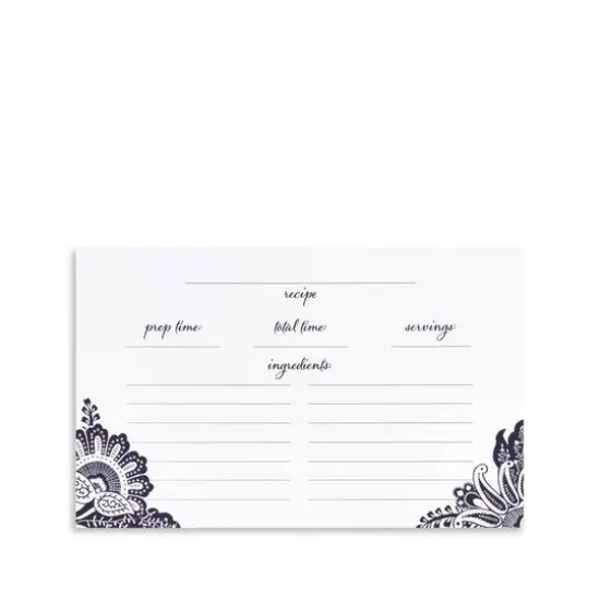 Vera Bradley&reg; Java Navy White Recipe Tin Box {3}