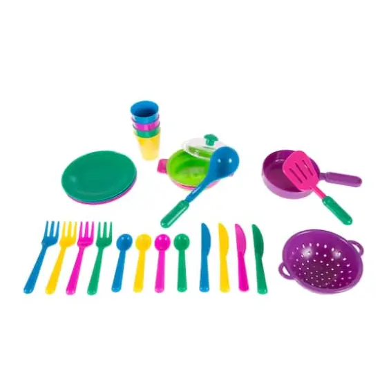 Toy Time Kids Play Dish Set With Dish Drainer {4}