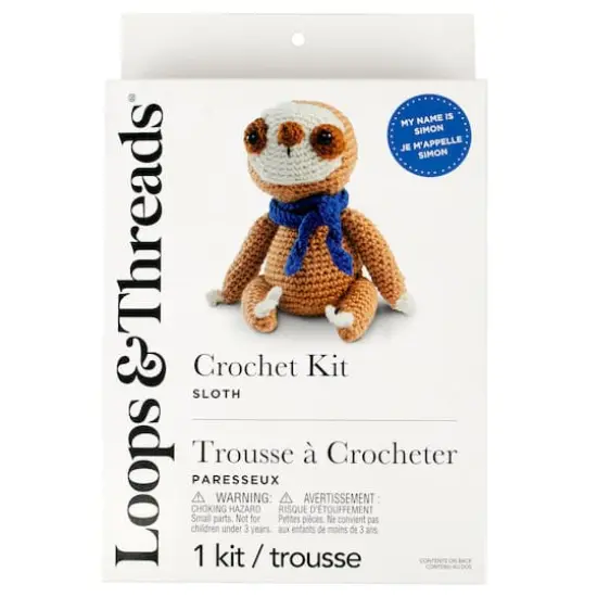 Intermediate Sloth Amigurumi Crochet Kit by Loops & Threads&reg; {4}