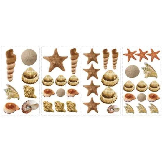 RoomMates Sea Shells Peel & Stick Wall Decals {1}
