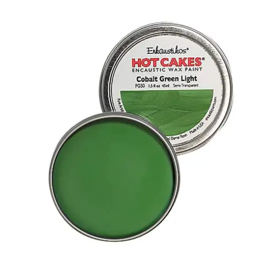 Enkaustikos&reg; Hot Cakes&reg; Encaustic Wax Paint, 1.5oz. Cobalt Green Light {1}