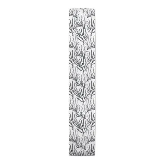 Coral Indoor/Outdoor Table Runner Gray {1}