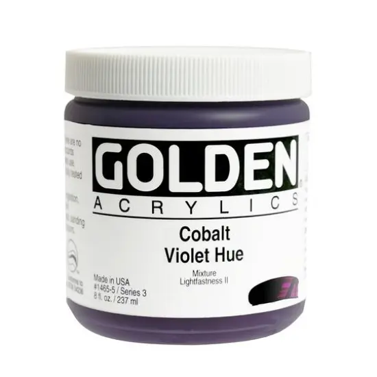 Golden&reg; Historical Heavy Body Acrylic 8oz. Cobalt Violet Hue {1}