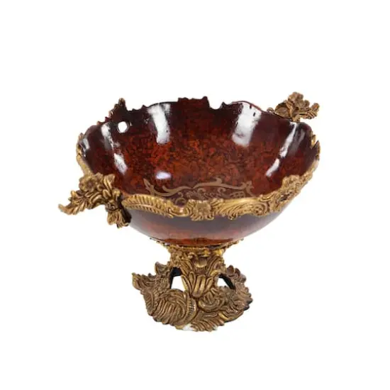 19" Gold Resin Traditional D&eacute;cor Bowl {3}