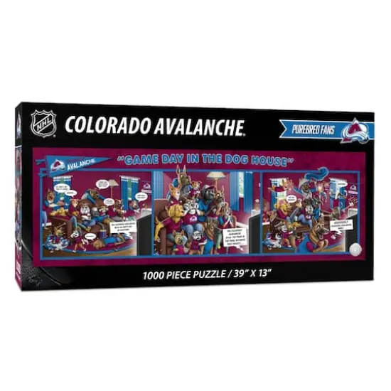 NHL Game Day in the Dog House 1,000 Piece Puzzle Colorado Avalanche {1}