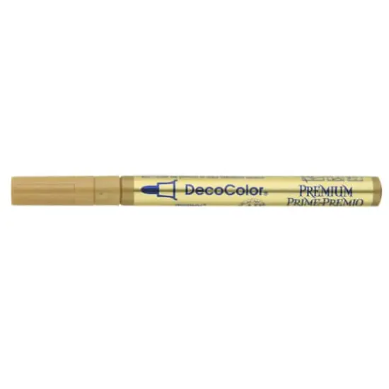 DecoColor&reg; Fine Point Premium Paint Marker Gold {4}