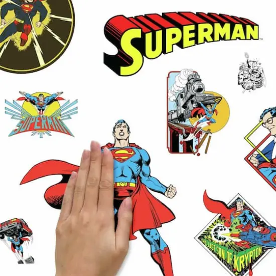 RoomMates Classic Superman Characters Peel & Stick Wall Decals {6}