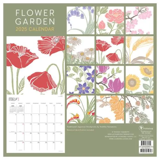 TF Publishing 2025 Flower Garden Wall Calendar {3}