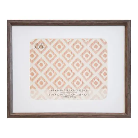 Neutral Basic Dark Brown Frame with Mat by Studio D&eacute;cor&reg; {7}
