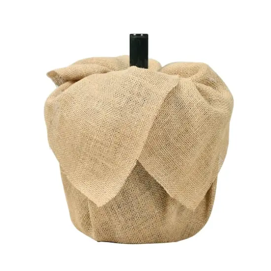 6ft. Unlit Alpine Artificial Christmas Tree in Burlap Sack {7}