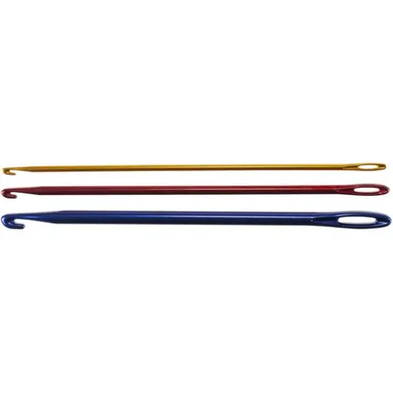 Lacis 6.5'' Locker/Knooking Aluminum Needle Set {3}