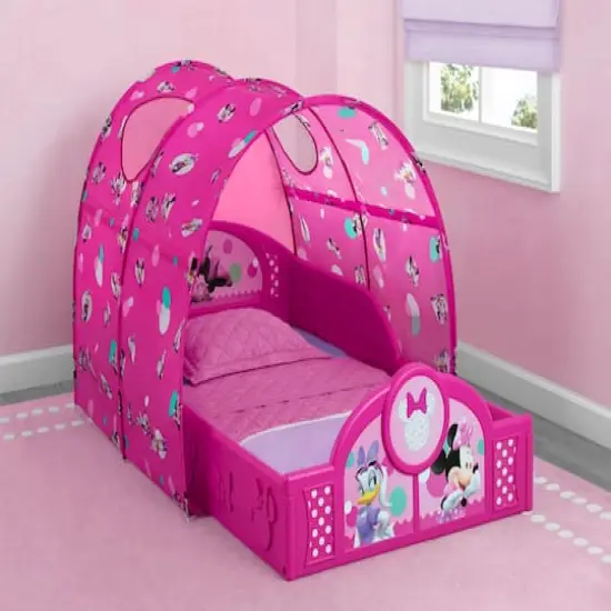 Delta Children Disney&reg; Minnie Mouse Sleep & Play Toddler Bed with Canopy {3}