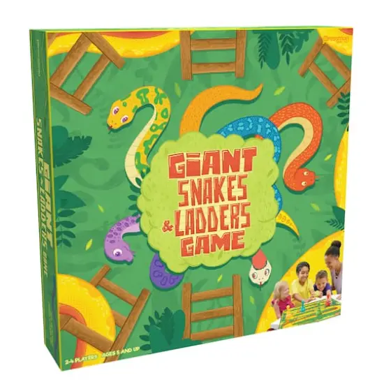 Pressman&reg; Giant Snakes & Ladders Game {1}