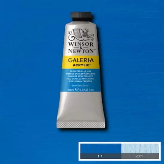 Winsor & Newton&trade; Galeria Acrylic&trade;, 60mL Cerulean Blue Hue {3}