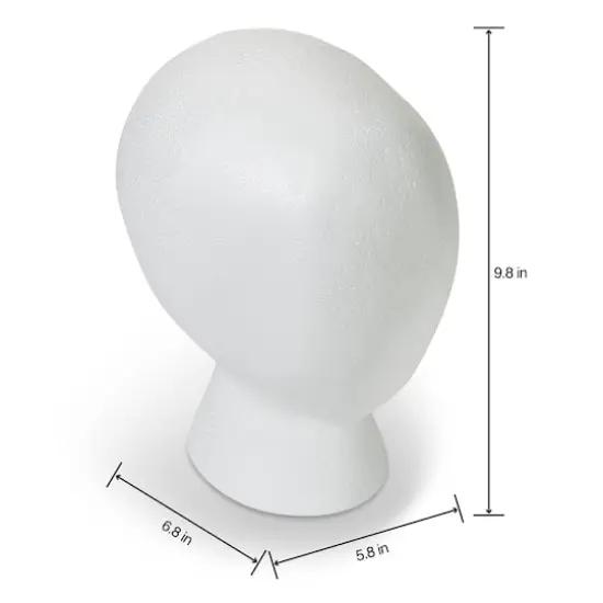 FloraCraft&reg; SmoothFōM&reg; White Foam Faceless Head {3}