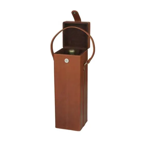 Tan Modern Wine Holder, 5" x 5" x 19" {3}