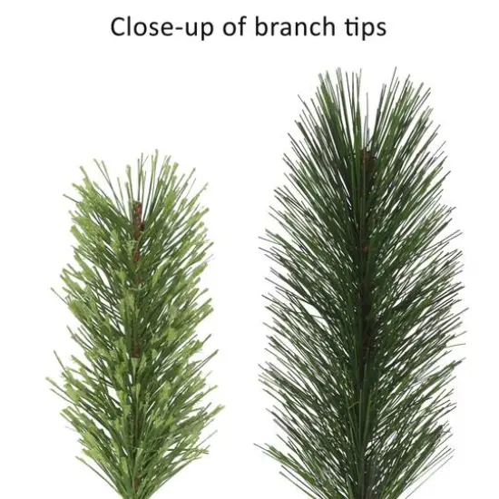 6.5ft. Pre-Lit Slim Portland Artificial Fir Tree, Clear Lights {7}