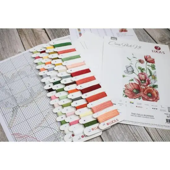 Luca-S The Field Poppies Counted Cross Stitch Kit {8}