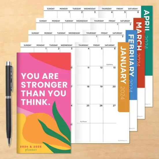 TF Publishing 2024-2025 You Are Strong Small Monthly Pocket Planner {5}