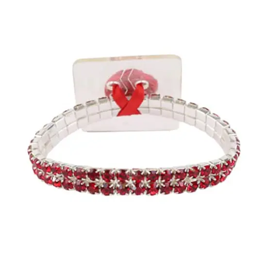 Jam Paper Sophisticated Lady Floral Bracelet Red {1}
