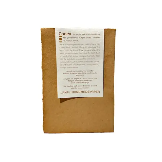 Lama Li Codex Soft Cover Handmade Journal, 5.9" x 8.3" Tea {5}