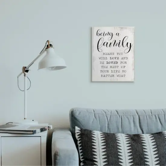 Stupell Industries Being a Family Phrase Wall Plaque {4}