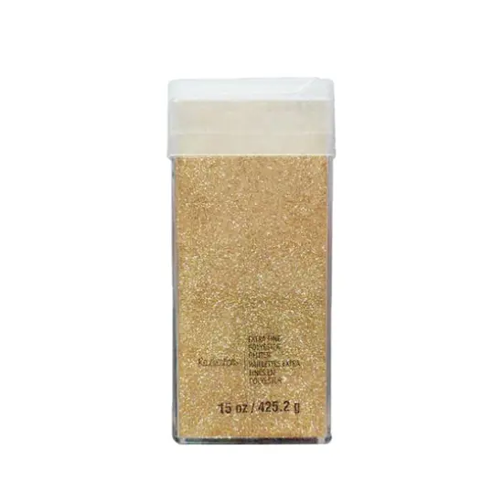 Extra Fine Polyester Glitter by Recollections&trade;, 15oz. Gold {1}