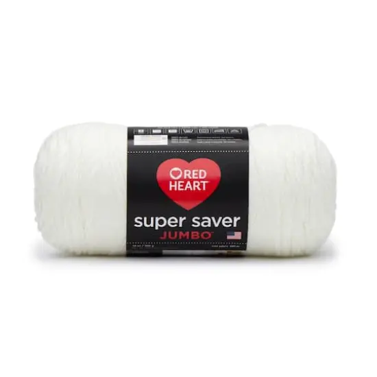 Red Heart&reg; Super Saver&reg; Solid Jumbo Yarn, 14oz. Soft White {1}