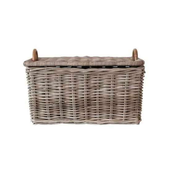 Hello Honey&reg; Natural Hand Woven Rattan Nested Storage Basket Set {5}