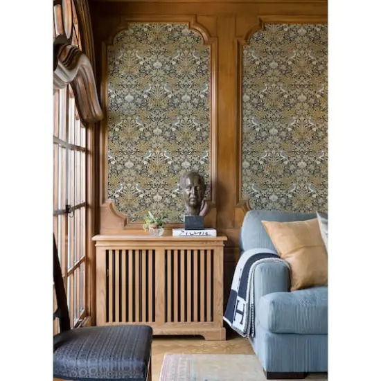 RoomMates Garden Aviary Peel & Stick Wallpaper Black {5}