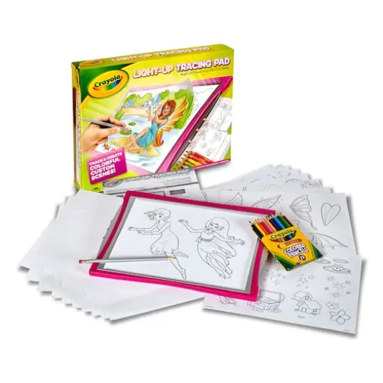 Crayola&reg; Pink Light Up Tracing Pad {3}