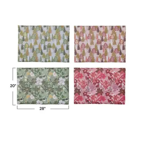 Hello Honey&reg; 28" Wrapping Paper Sheets with Flora & Fauna Patterns, 12ct. {6}