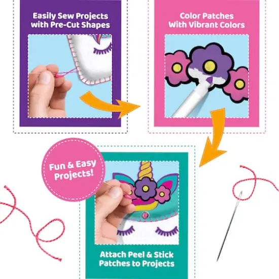 ArtSkills&reg; Sew & Stitch Sewing Kit for Kids {4}