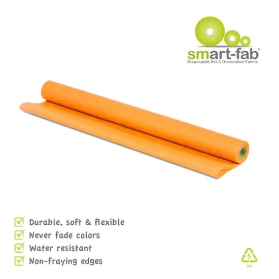 Smart-Fab&reg; 24" x 18" Art & Decoration Fabric Roll, 3ct. Orange {6}