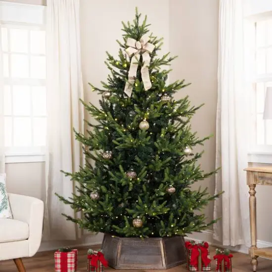 7ft. Pre-Lit Real Touch™ Elite Glenmora Pine IPT Artificial Christmas Tree, Dual Color LED Lights {7}