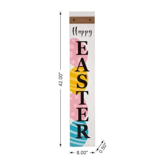 Glitzhome&reg; 42" Wooden Happy Easter Porch Sign {8}