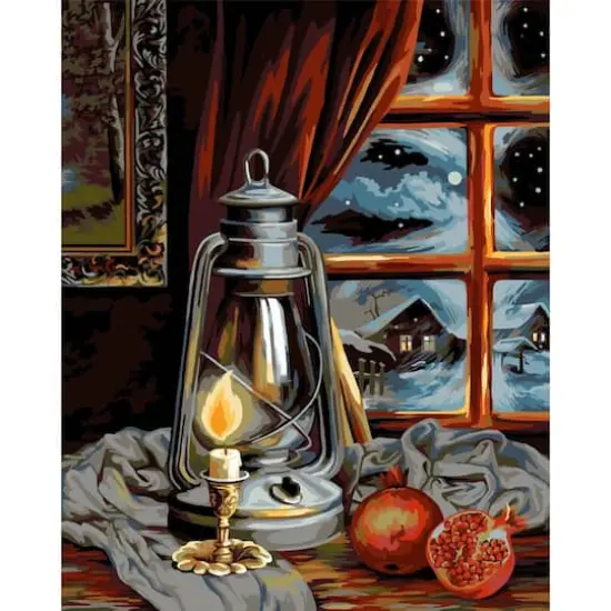 Crafting Spark Winter Lights Painting by Numbers Kit {1}