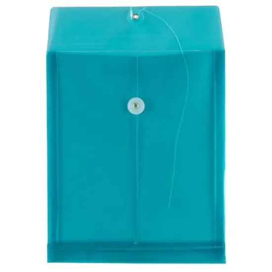 JAM Paper 9.75" x 11.75" Plastic Button & String Tie Closure Envelopes, 12ct. {4}