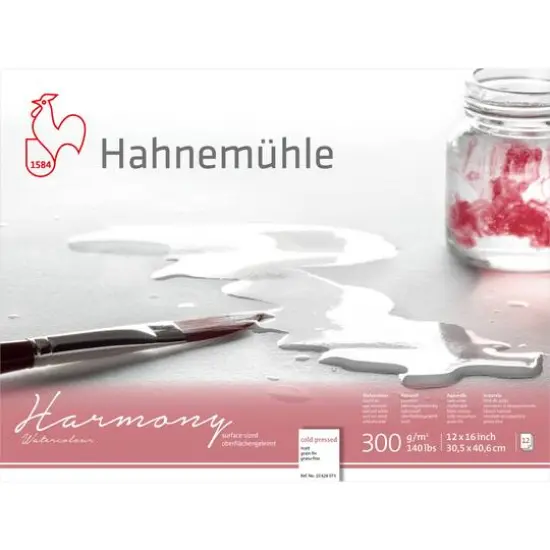 Hahnem&uuml;hle Harmony Cold-Pressed Watercolor Paper Pad, 12 Sheets {2}