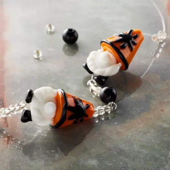 Halloween Gnome Lampwork Glass Bead Mix by Bead Landing&trade; {3}
