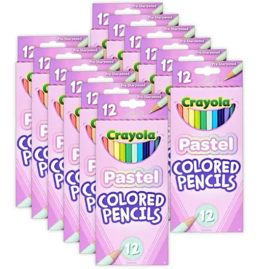 Crayola&reg; Pastel Colored Pencils, 12 Packs of 12 {1}
