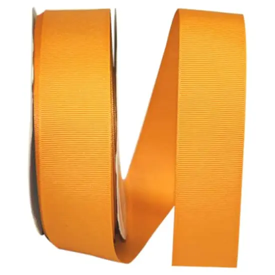 Reliant 1.5" x 50yd. Grosgrain Solid Ribbon Gold {1}