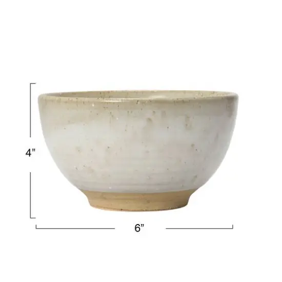 Hello Honey&reg; White Reactive Glaze Stoneware Bowl {6}
