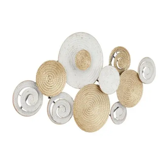 Gold Metal Contemporary Wall Decor, 21" x 36" x 2" {3}