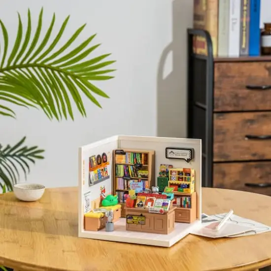 Rolife&reg; Super Creator Fascinating Book Store DIY Miniature Kit {3}
