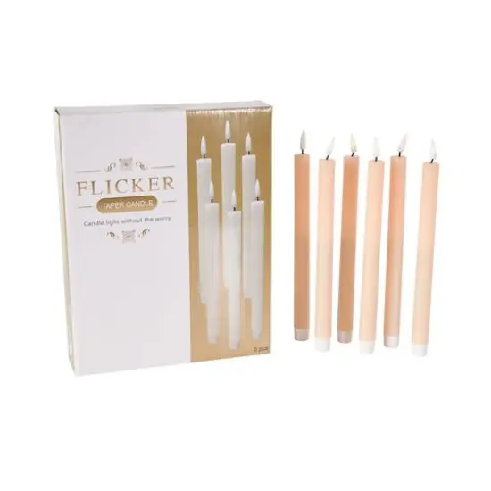 11" Flameless Wax Candles with Remote Control, 6ct. Pink {8}