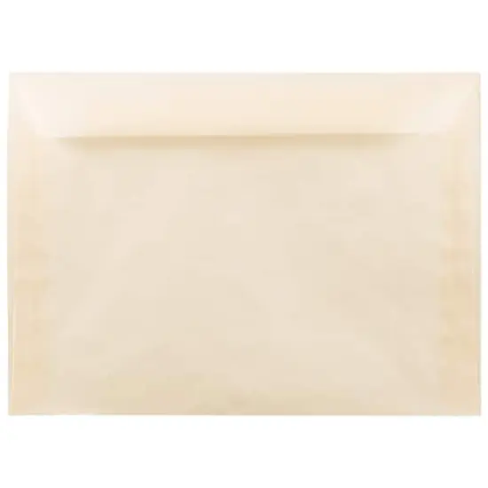 JAM Paper 9" x 12" Booklet Vellum Envelopes, 25ct. Spring Ochre {1}