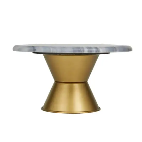 Grey Glam Cake Stand, 12" x 12" x 6" {6}