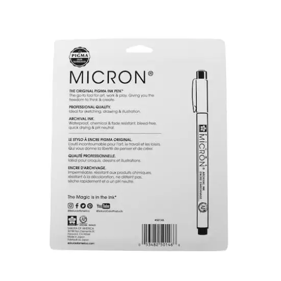 Pigma® Micron™ Black & Gray 10 Piece Fine & Bold Line Pen Set {5}